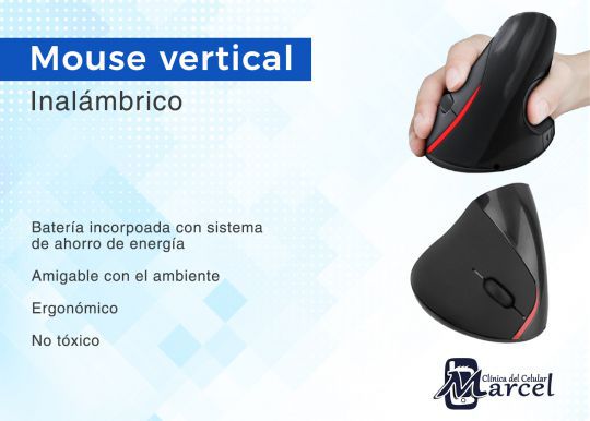 MOUSE ERGONOMICO INALAMBRICO VERTICAL 