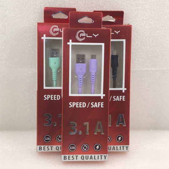 CABLE DE DATOS V8 CARGA RAPIDA 3.1 A