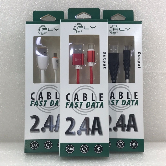 CABLE DE CARGA Y DATOS V8 FLY 2.4 MAH 