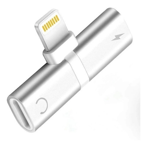 ADAPTADOR ALUMINIO IPHONE T Y DOBLE DOS EN UNO 2 EN 1 PARA MANOS LIBRES AUDIO Y CARGADOR DEVIA 3 MESE DE GARANTIA