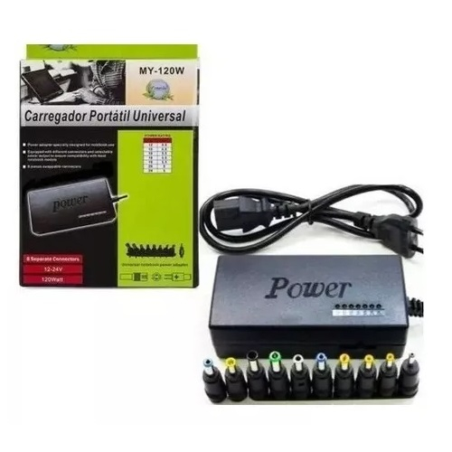 CARGADOR DE COMPUTADOR PORTATIL VARIAS PUNTAS UNIVERSAL