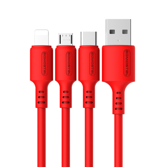 CABLE CARGA RAPIDA 3.1 AMPERIOS IPHONE USB SOMOSTEL 