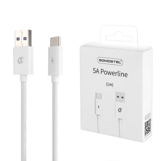 CABLE CARGA RAPIDA 5.0 AMPERIOS USB SOMESTEL 