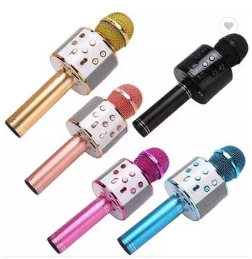 MICRÓFONO INALÁMBRICO WS858 PARA KARAOKE