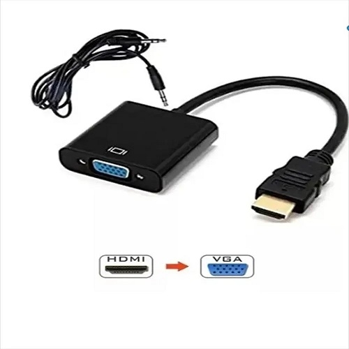 CONVERTIDOR HDMI A VGA CON AUDIO ECONOMICO